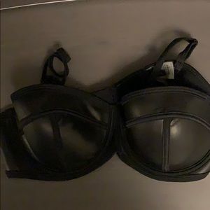 Triangl black patent bathing suit